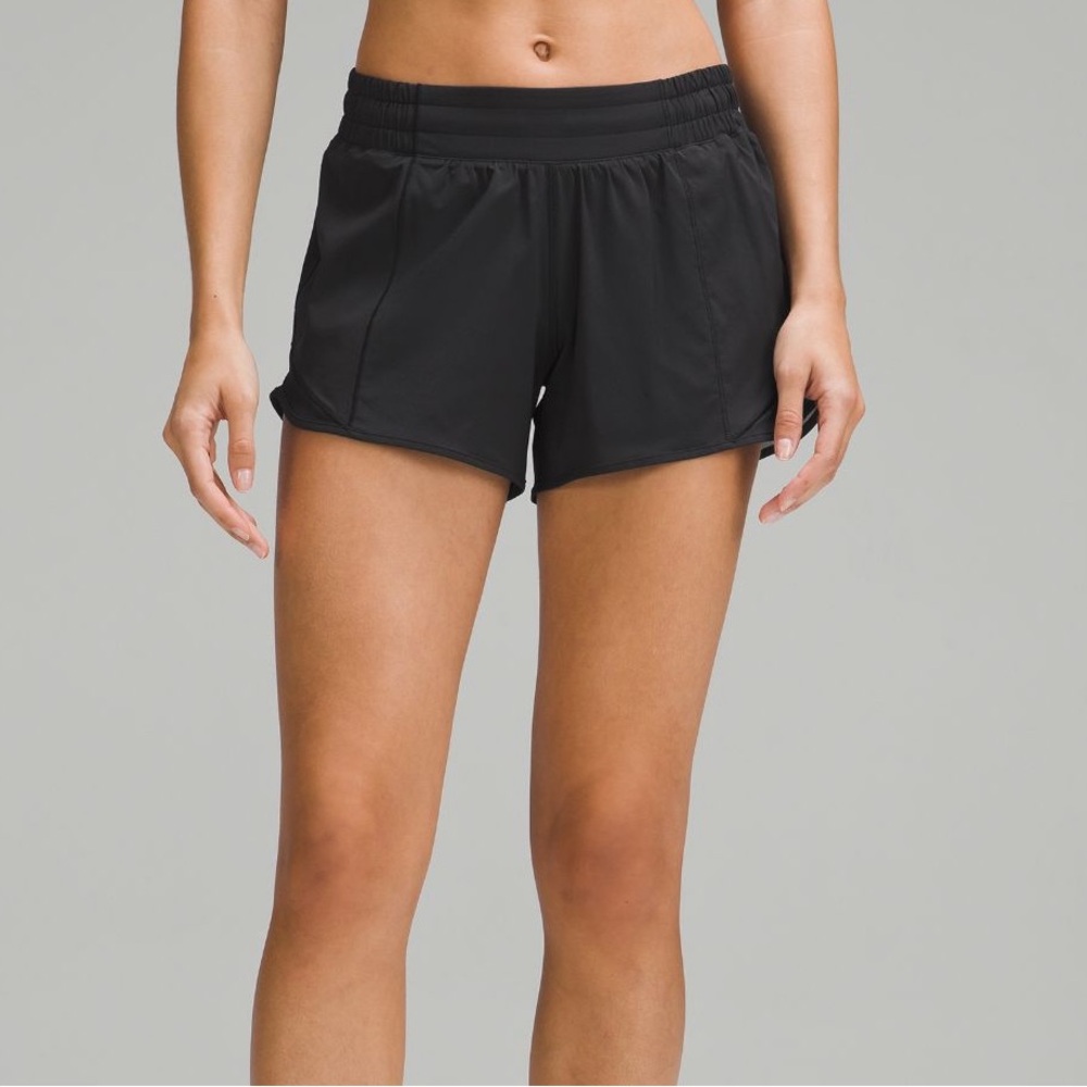 Lululemon hotty low rise black shorts